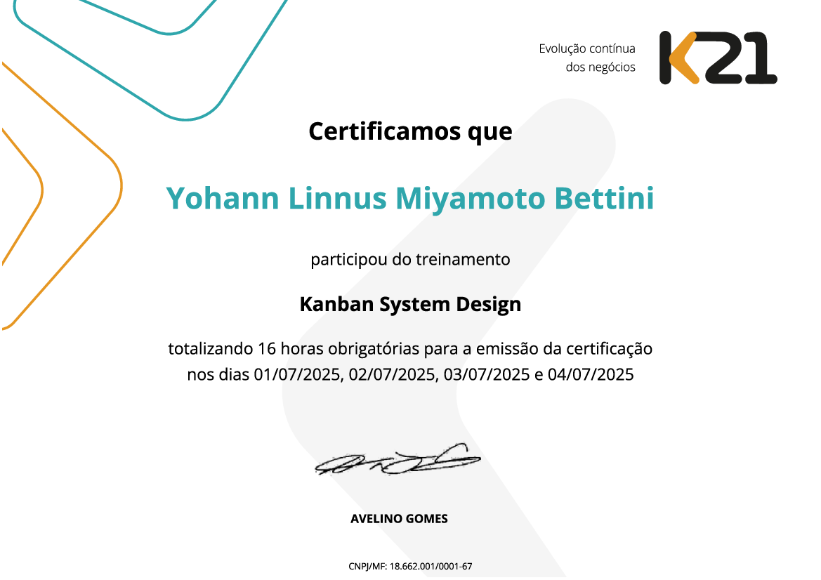 Certificado K21